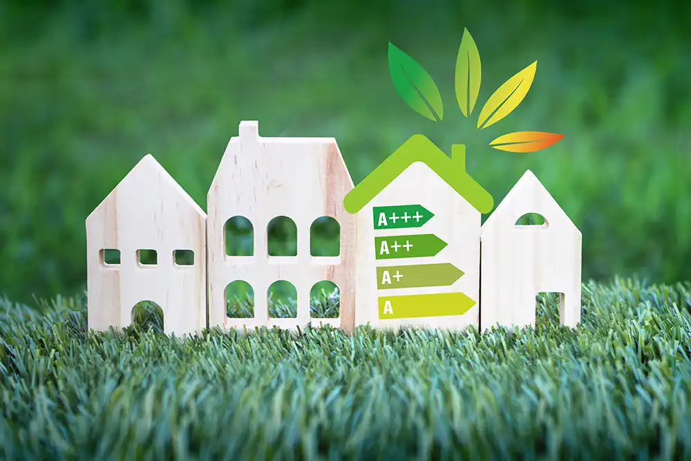 Konzept der grünen Stadt, ökologischer Wandel und energetische Sanierung, Energiewirtschaft und Ökologie